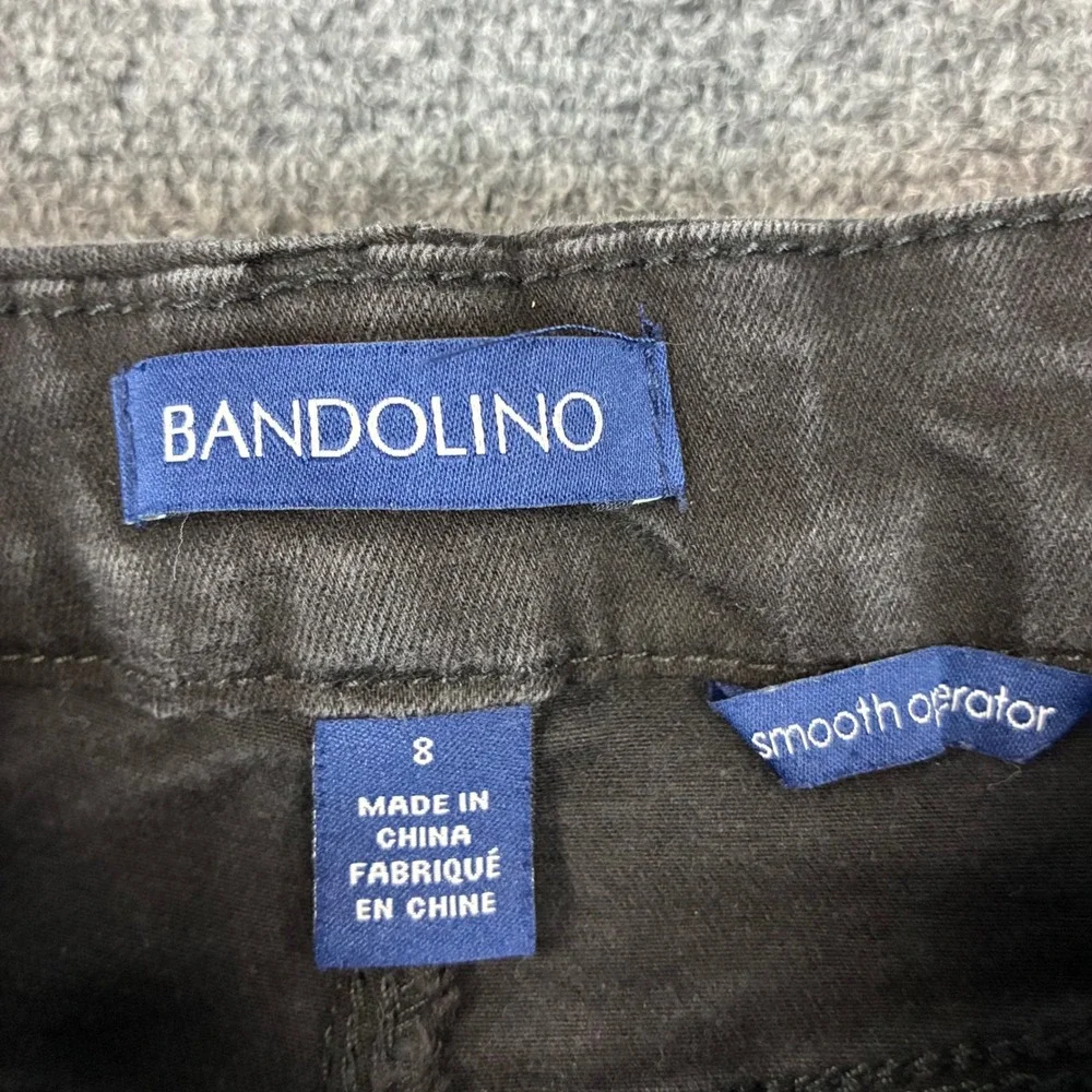 Bandolino Smooth Operator Skinny Jeans Womens 8‎ Faded Black Stretch Denim Pants